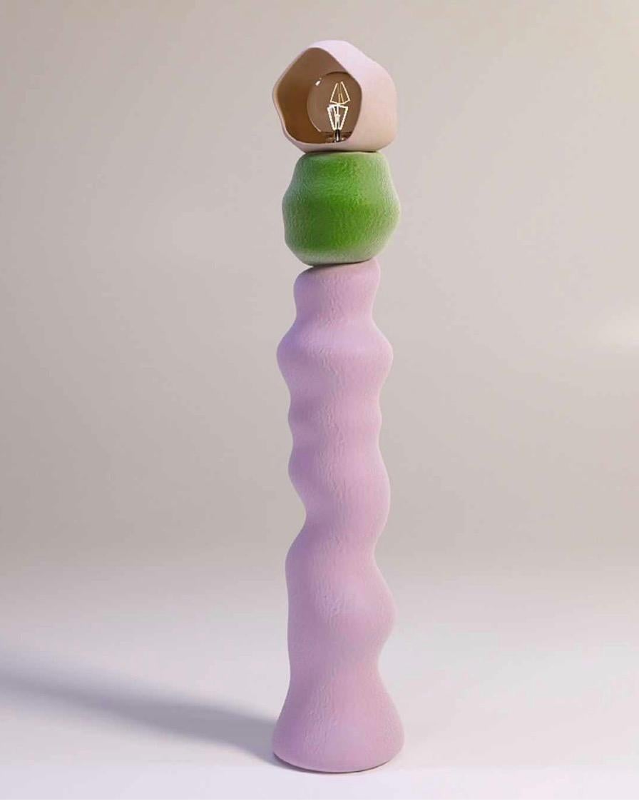 Nayla Kai Saroufim Abstract Sculpture - Luminara Pink