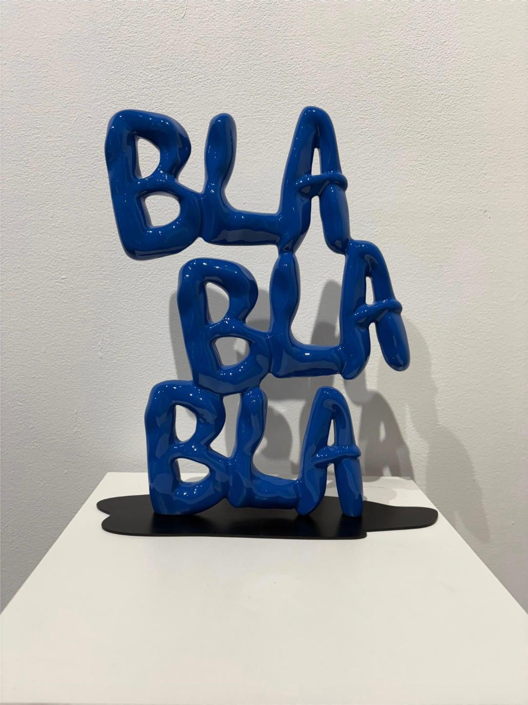 Nayla Saroufim Abstract Sculpture - BlaBlaBla (Light Blue)