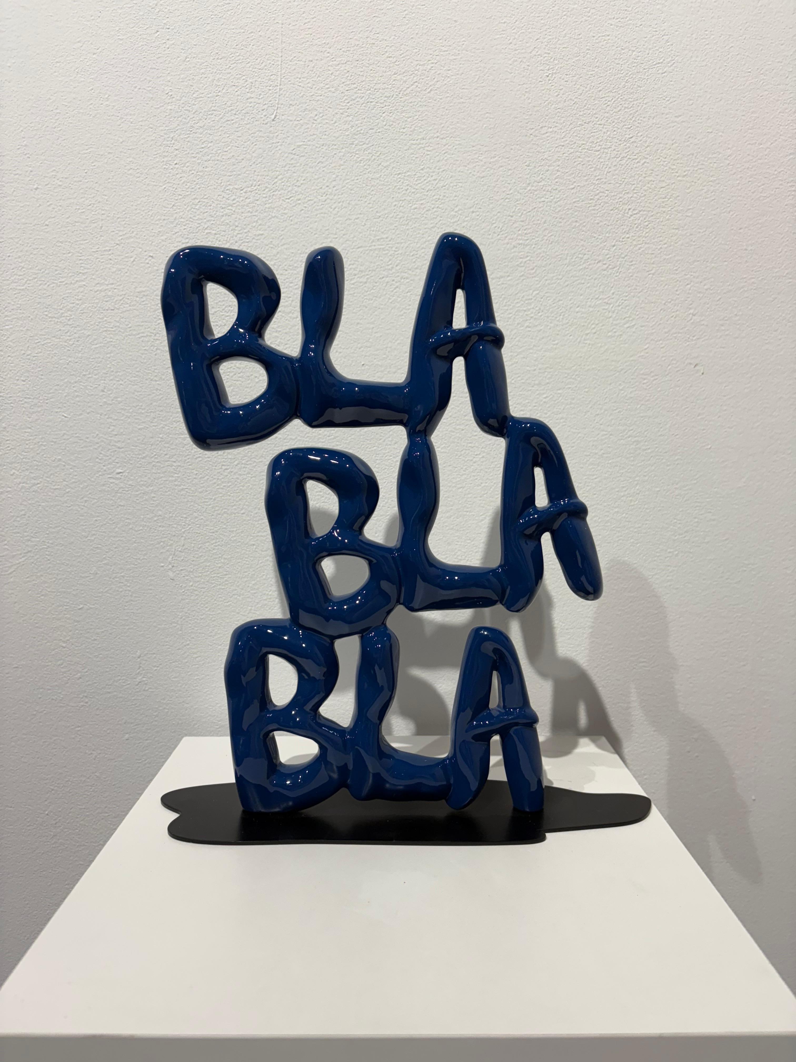 Nayla Saroufim Abstract Sculpture - BlaBlaBla (Navy Blue)