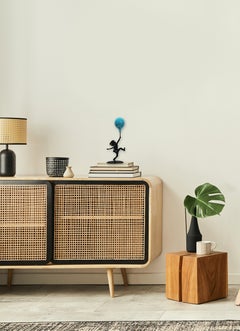 Mini Hope (24/50) -  Figurative Sculpture with Glossy Blue Balloon