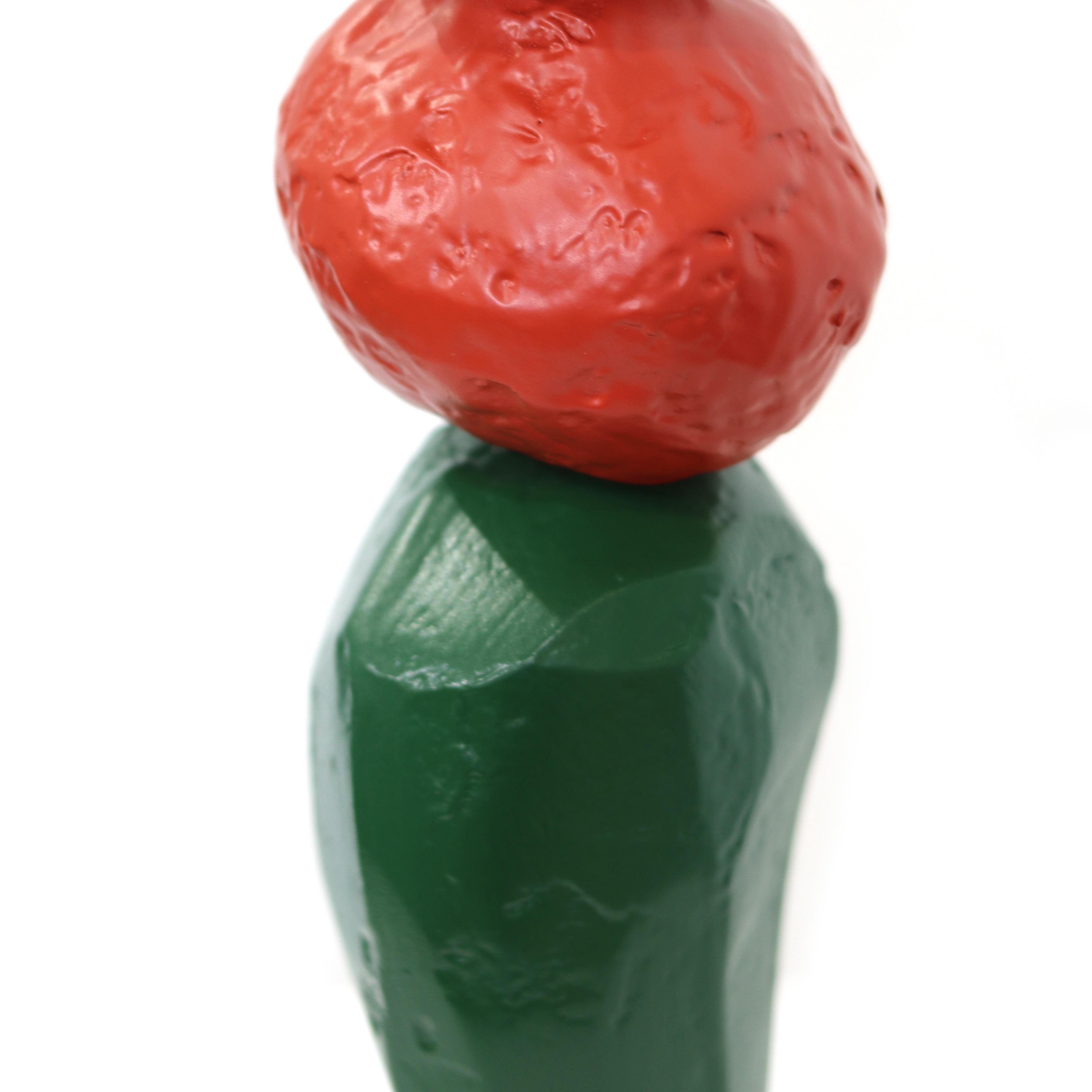 Palm Springs Totem Medium - Colorful Abstract Playful Modern Resin Sculpture For Sale 5