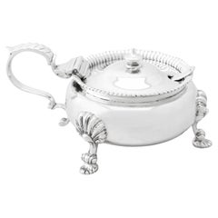 Nayler Brothers Vintage Sterling Silver Mustard Pot