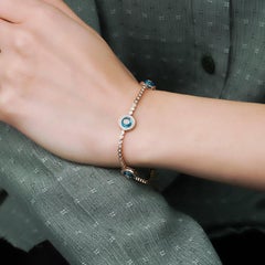 0.98ct Against Evil Eye Diamond Bracelet