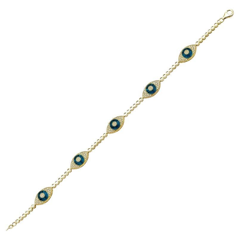 Against Evil Eye Diamond Bracelet