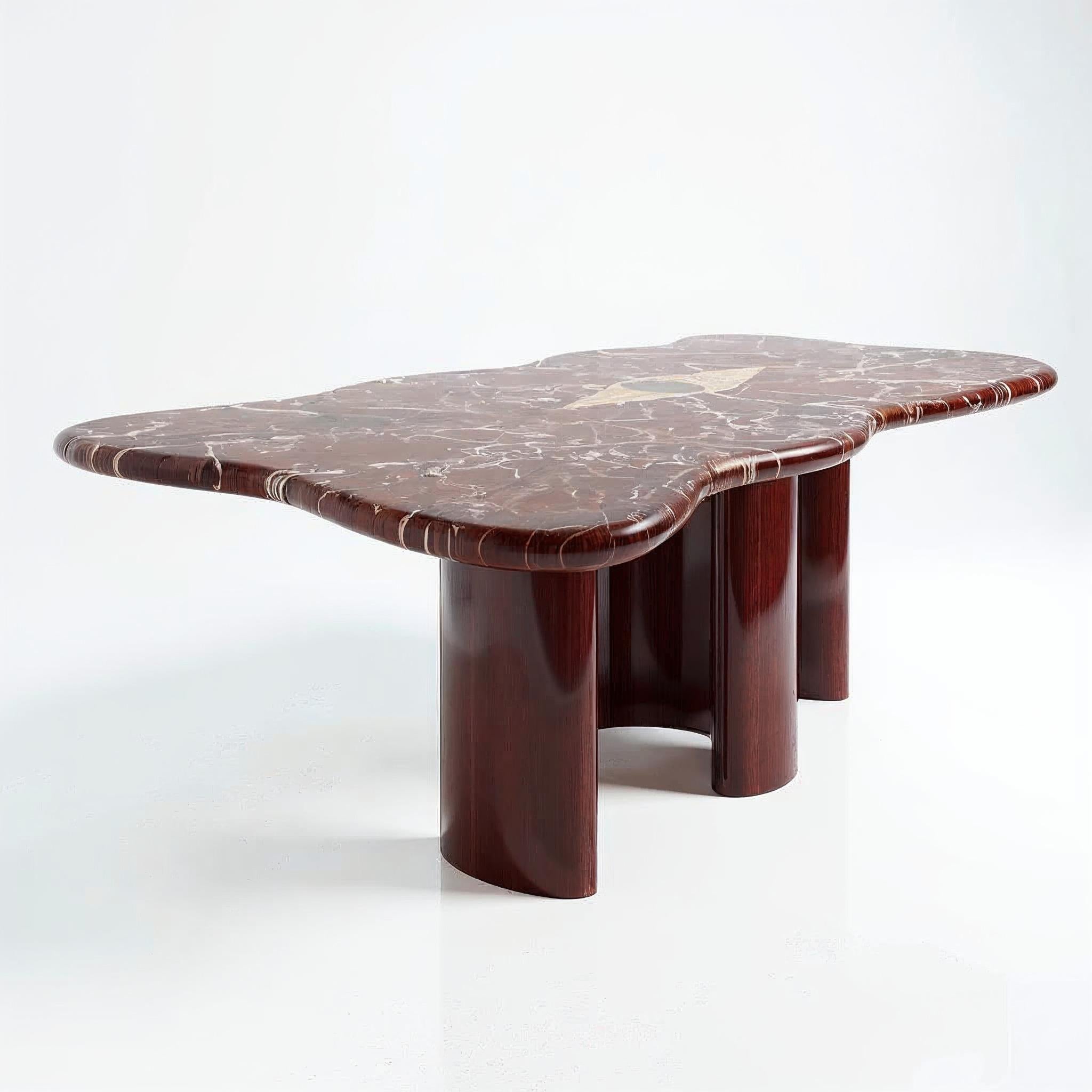 Mesa de comedor Nazar con incrustaciones de Jatam y base de nogal by VandaVee en Nuevo estado para la venta en London, GB