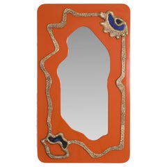 Nazar Mirror in Lacquered Wood & Semi Precious Inserts, Viya by Vikram Goyal