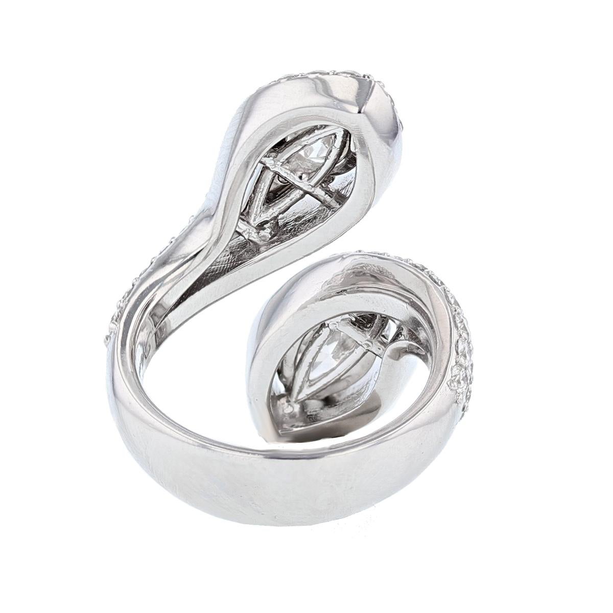 double pear diamond ring
