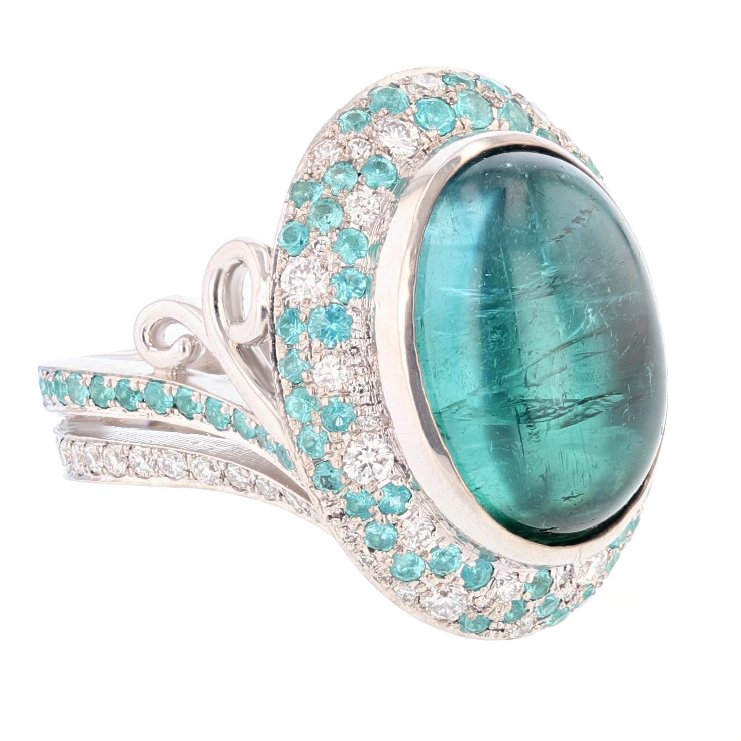 blue tourmaline ring