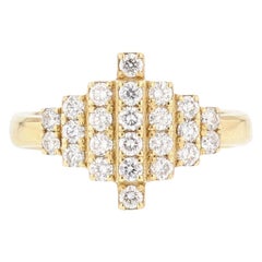 Anillo de diamantes Nazarelle de oro amarillo de 18 quilates
