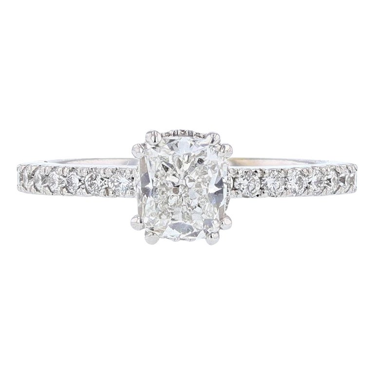 Nazarelle GIA Certified 1.02 Carat Cushion Cut Diamond Engagement Ring ...