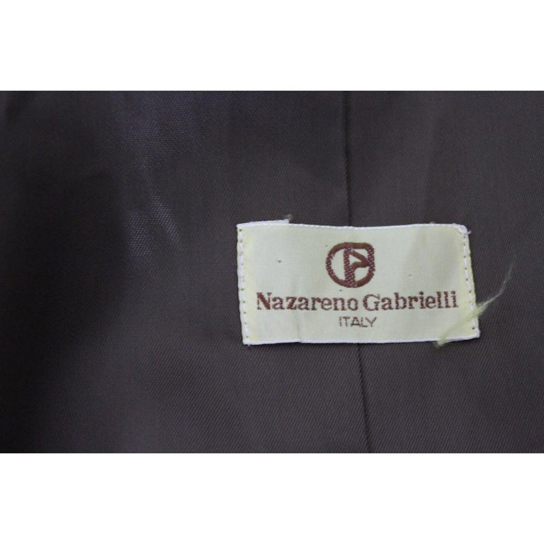 Nazareno Gabrielli Brown Wool Velvet Classic Jacket at 1stDibs
