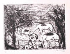 BUNDLE OF 3 ETCHINGS/GattamelataHenryMoore