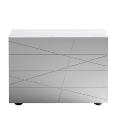 Table de chevet Nazca B 60 blanche
