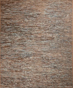 Colection Nazmiyal Brown Abstract Design Grand tapis moderne 12'4" x 15'