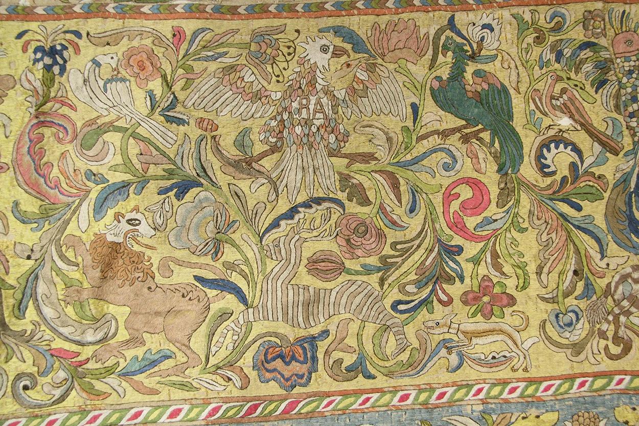 Grande tappeto estivo indo-portoghese del XVII secolo, Origine: India, Circa: Fine XVII secolo