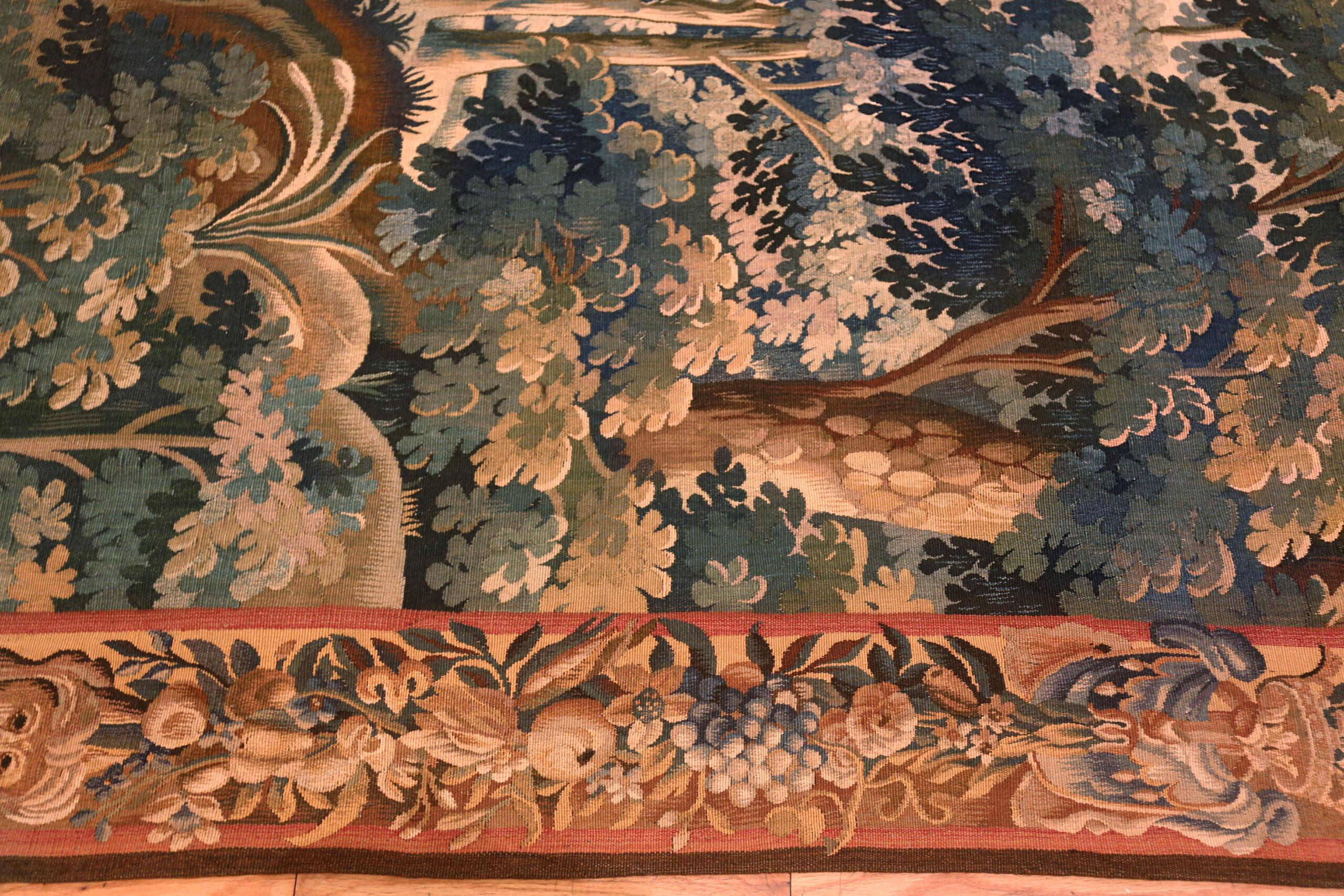 Baroque Nazmiyal Collection 18th Century French Verdure Tapestry 6'10