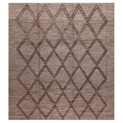 Collection'S Abrash Tappeto quadrato geometrico tribale moderno 8'9" x 9'