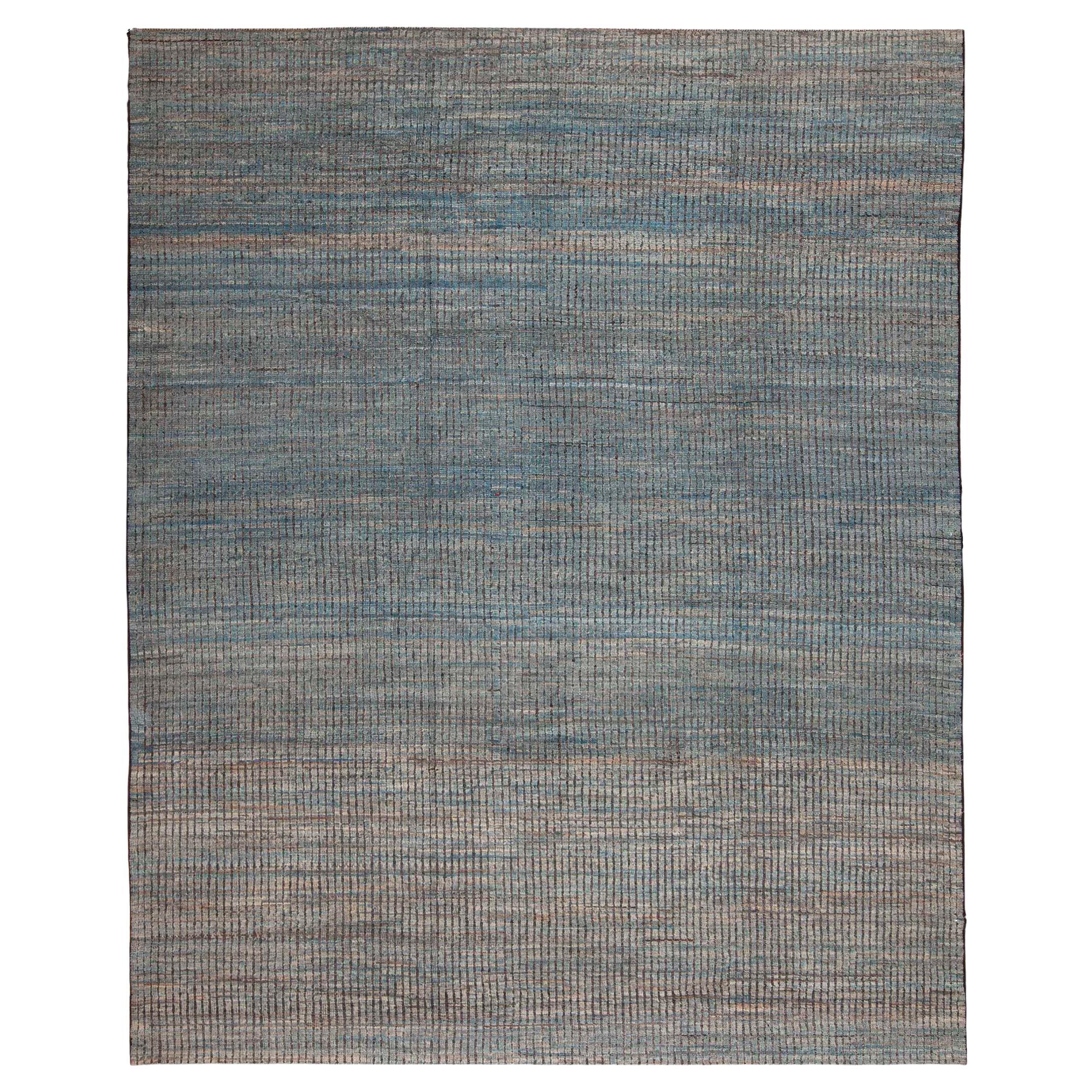Nazmiyal Collection Abstract Design Modern Room Size Area Rug 9'5" x 11'3" For Sale