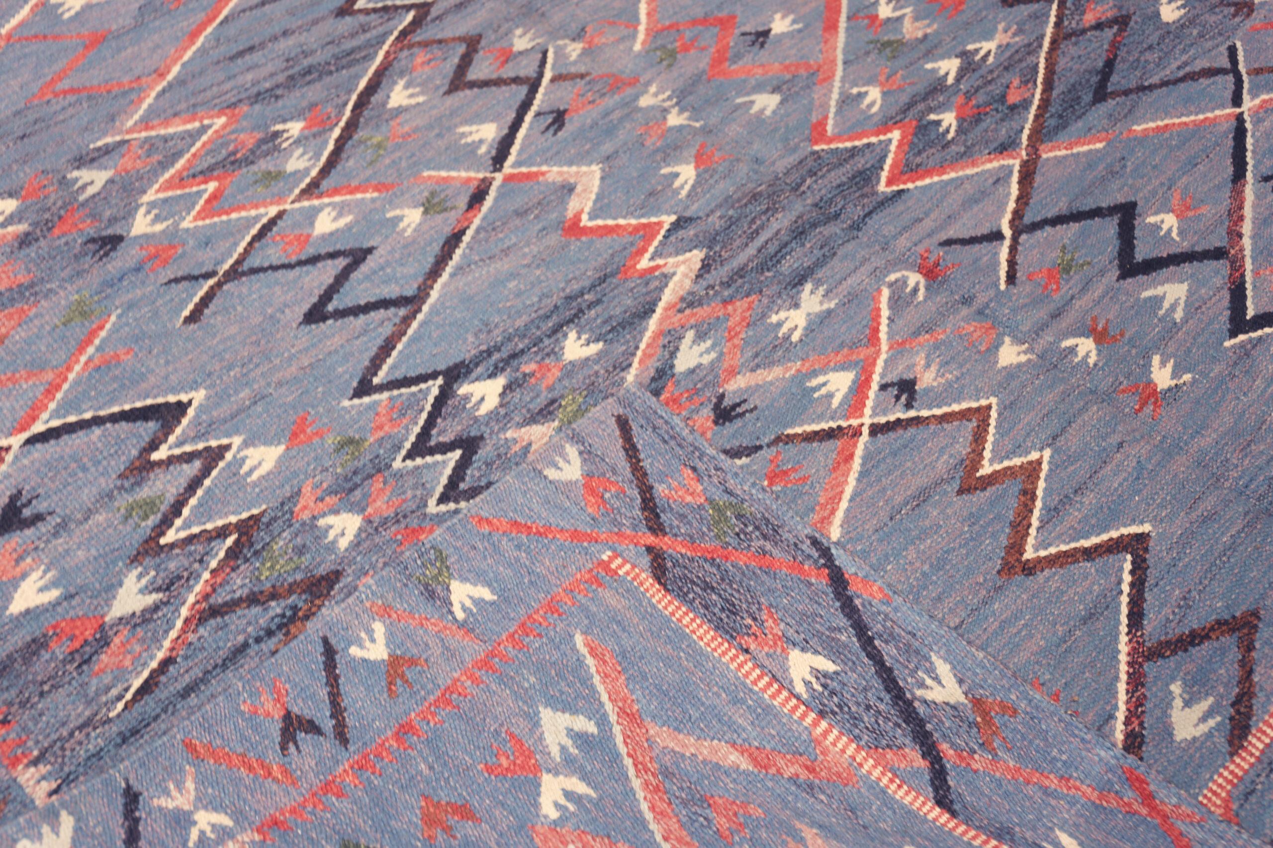 Moderno Nazmiyal Collection Abstract Modern Kilim Rug 8 ft 4 in x 10 ft 5 in in vendita