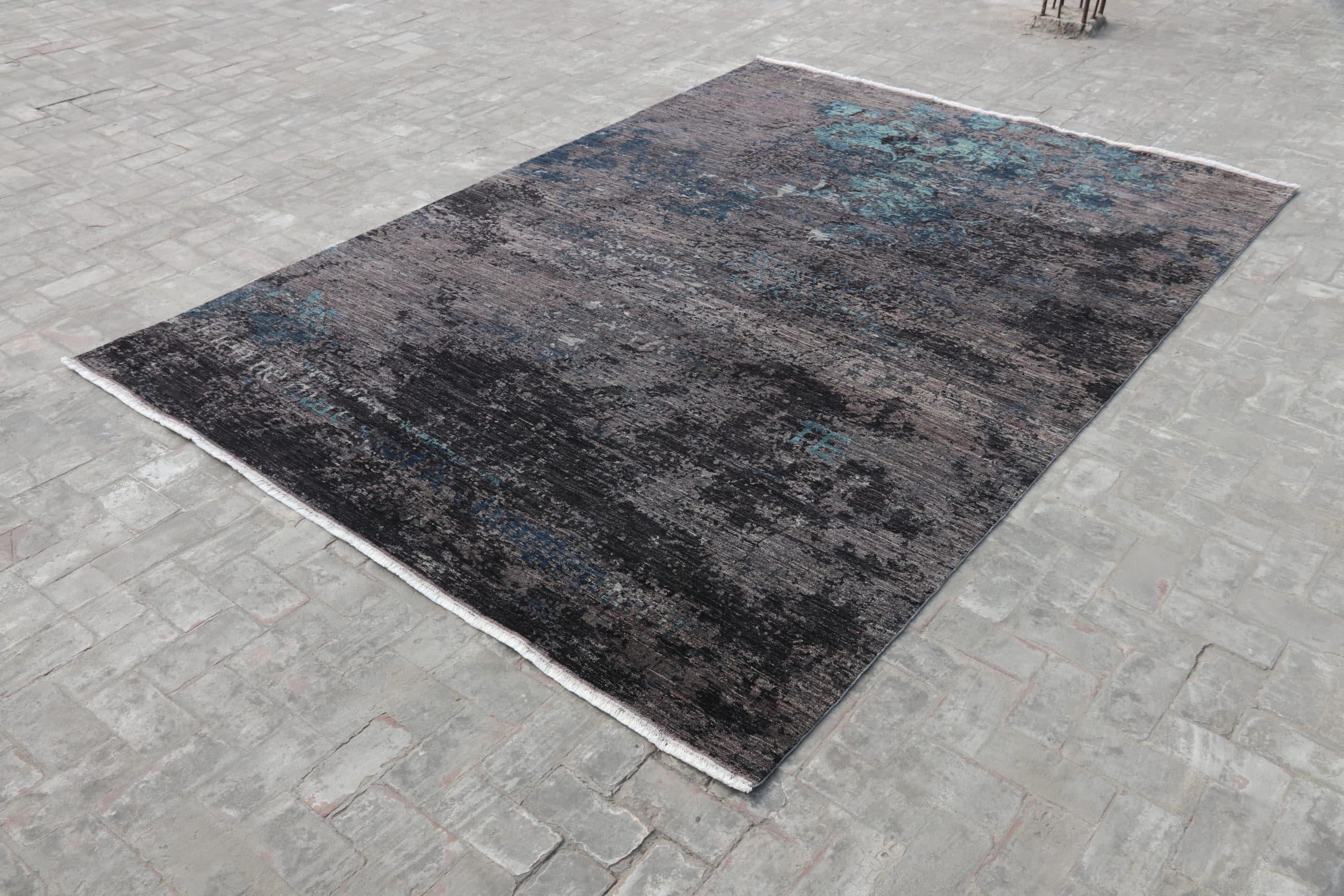 Hand-Knotted Nazmiyal Collection Abstract Modern Transitional Rug. 8 ft x 10 ft