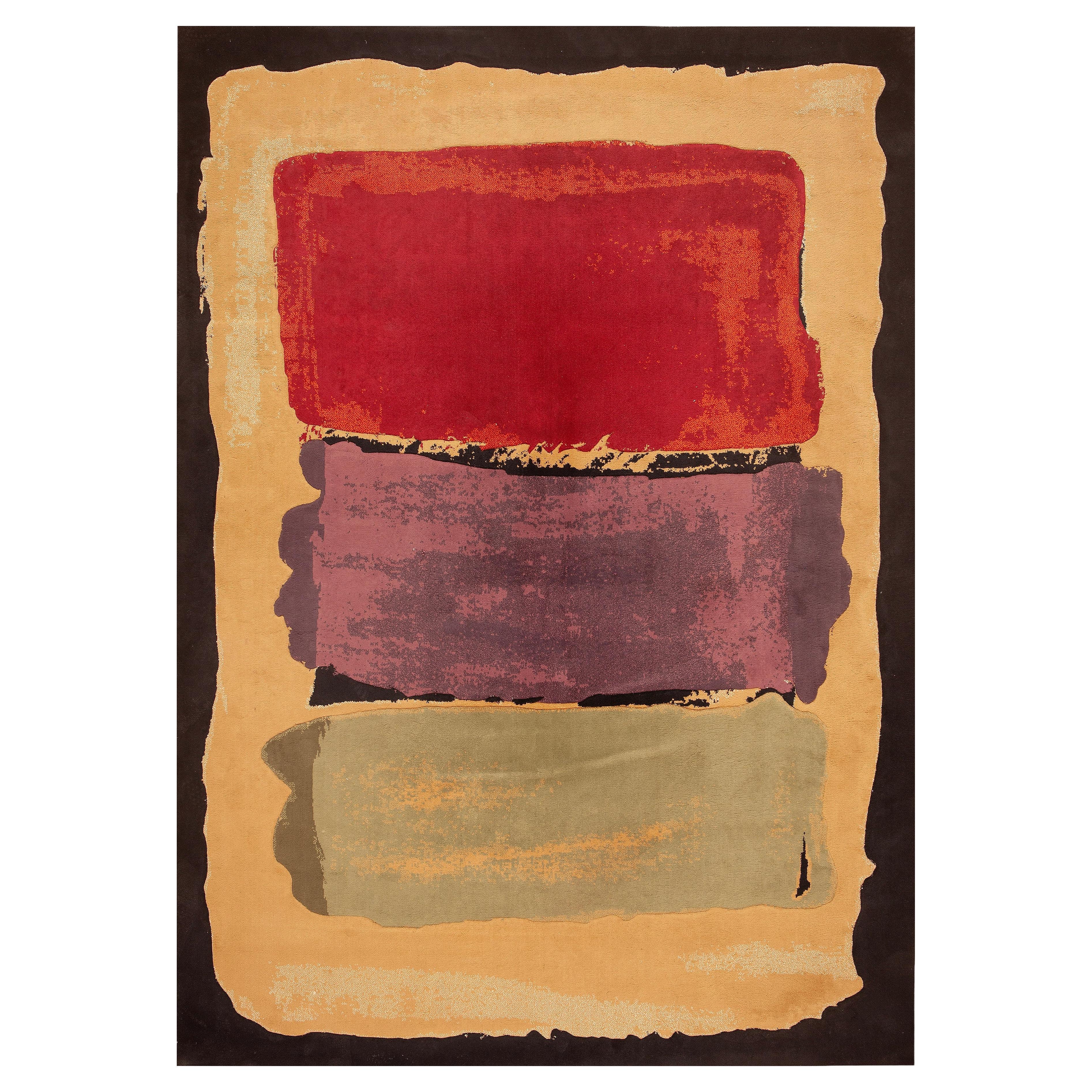 Nazmiyal Collection nach Andy Warhol Vintage Teppich 7 ft 9 in x 10 ft 9 in