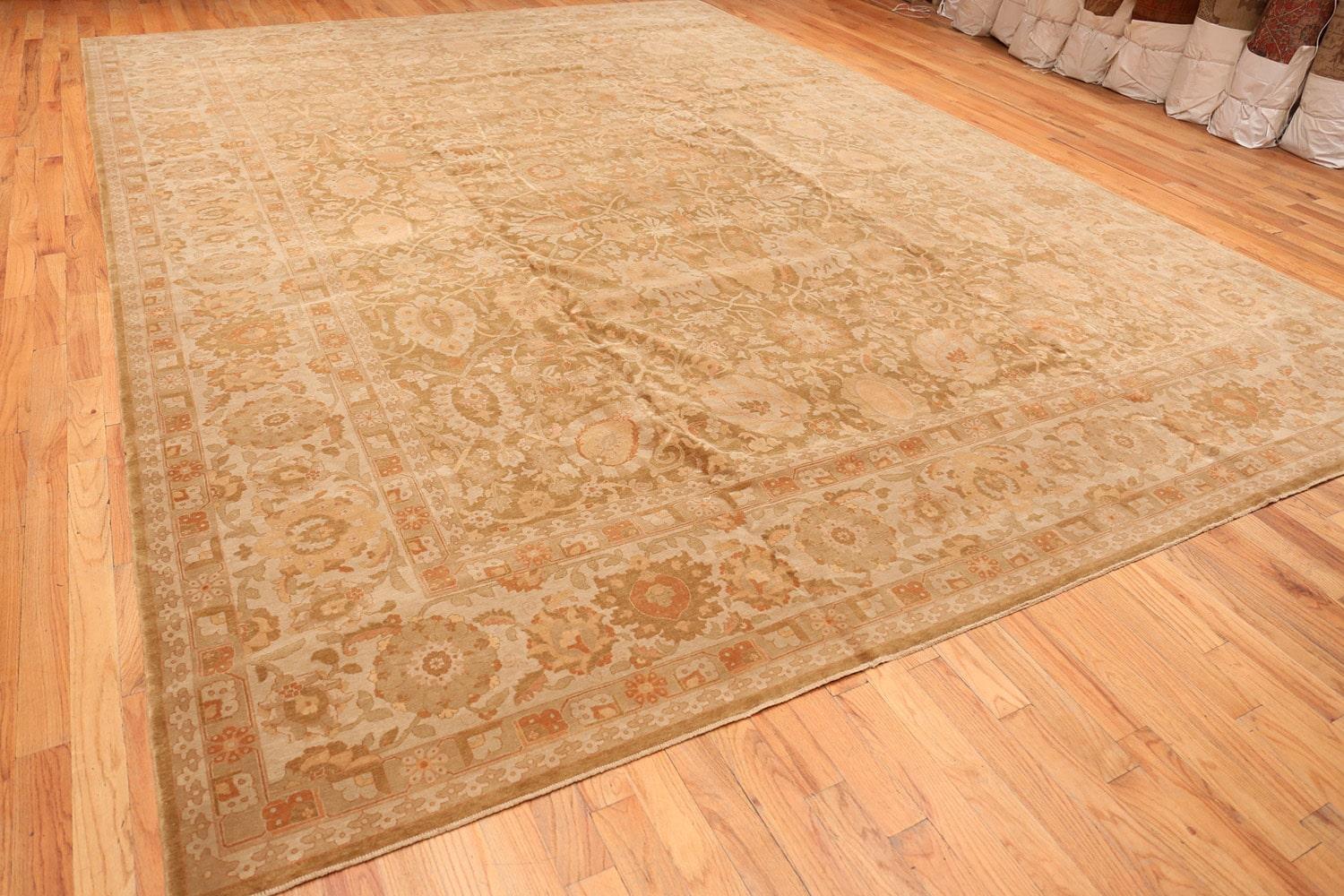 An Unusually Fine Weave With A Large Scale All Over Design Modern Tabriz Design Rug From Turkey