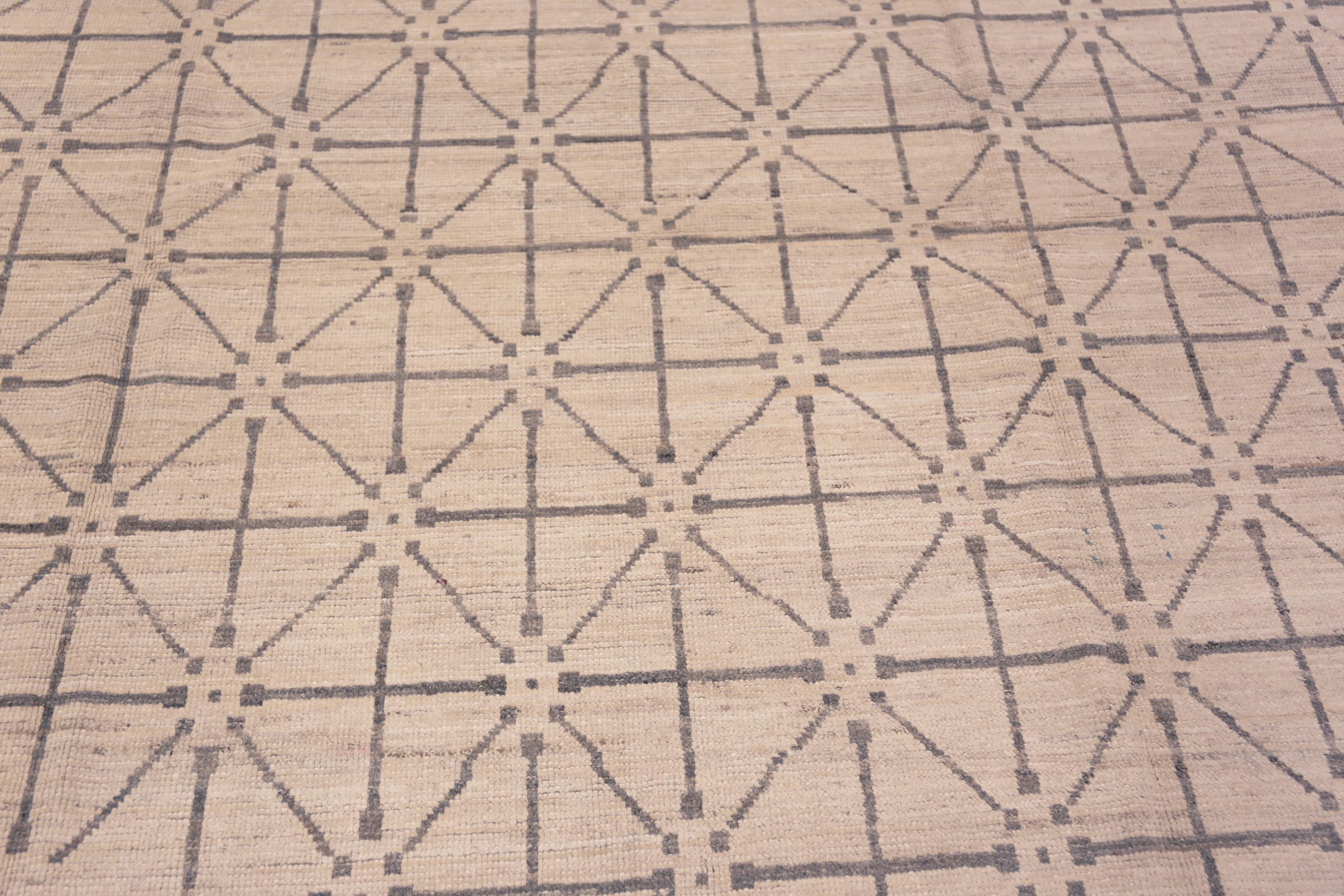 Moderne Collection Nazmiyal, motif géométrique en forme de diamant, 9'7