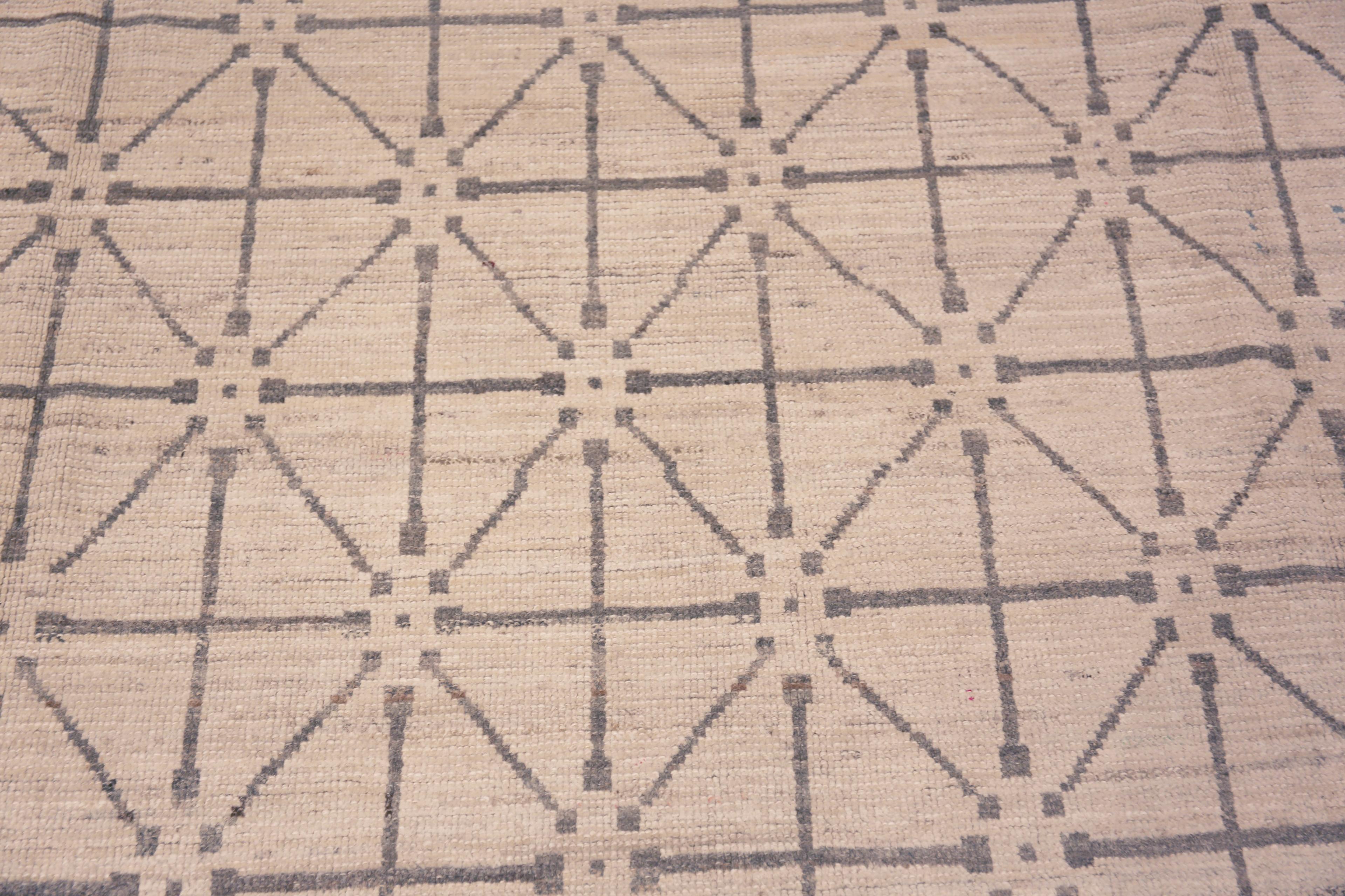 Centrasiatique Collection Nazmiyal, motif géométrique en forme de diamant, 9'7