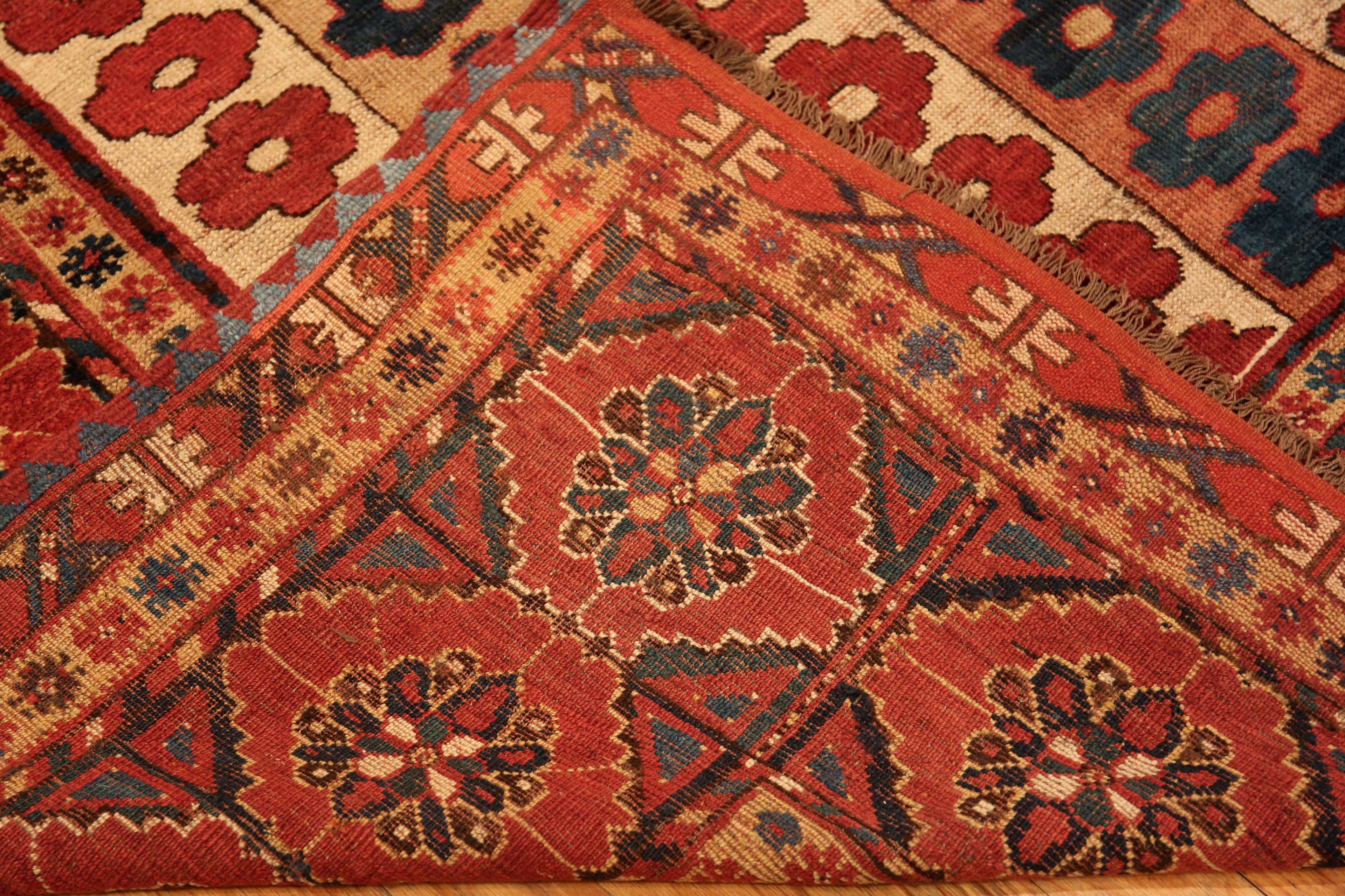 Wool Antique Afghan Beshir Ersari Rug. 10 ft 6 in x 14 ft 6 in For Sale