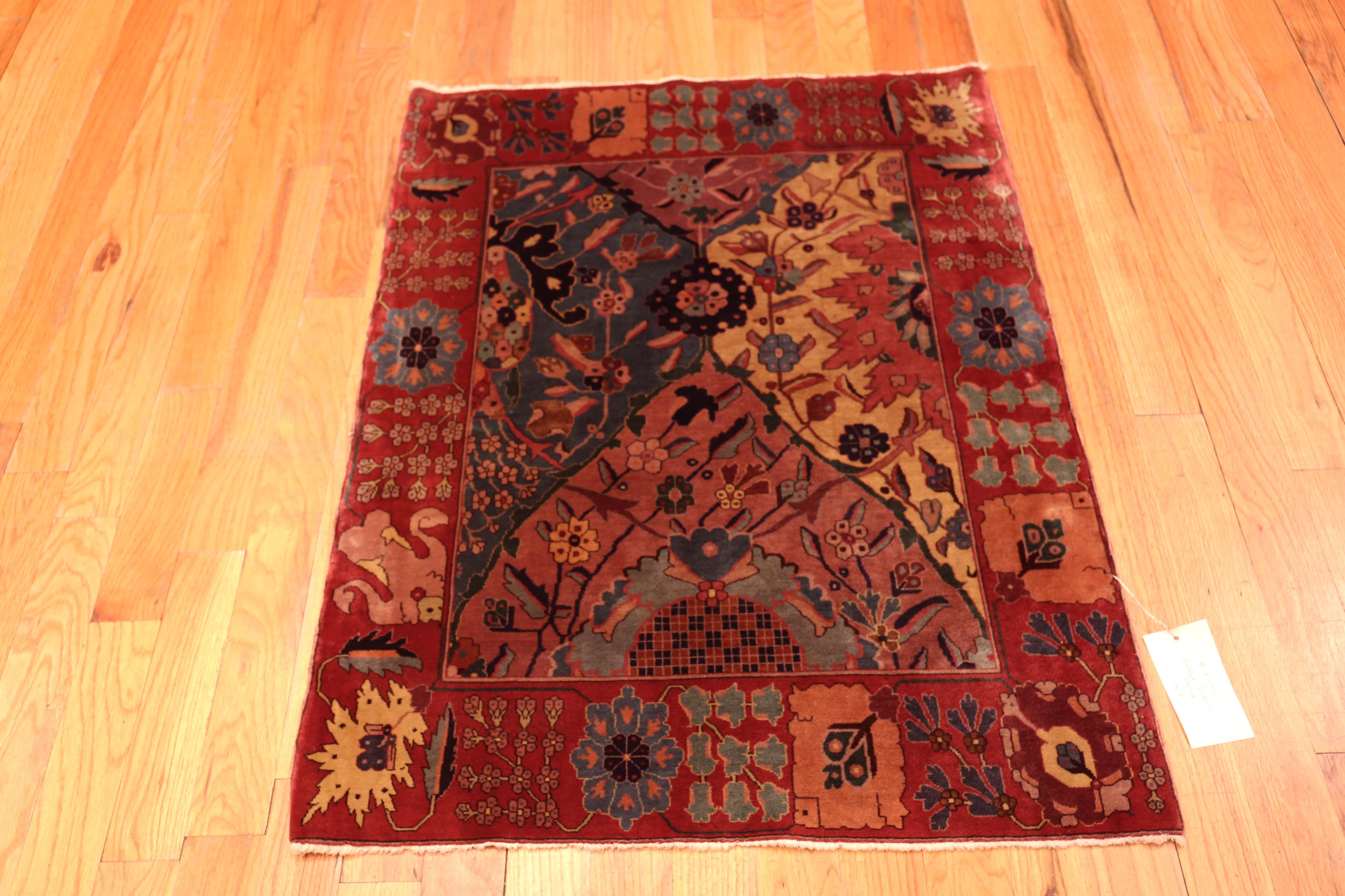 Magnificent Verdant Jewel Garden Antique Agra Rug, Herkunftsland: Indien, CIRCA Datum: 1880