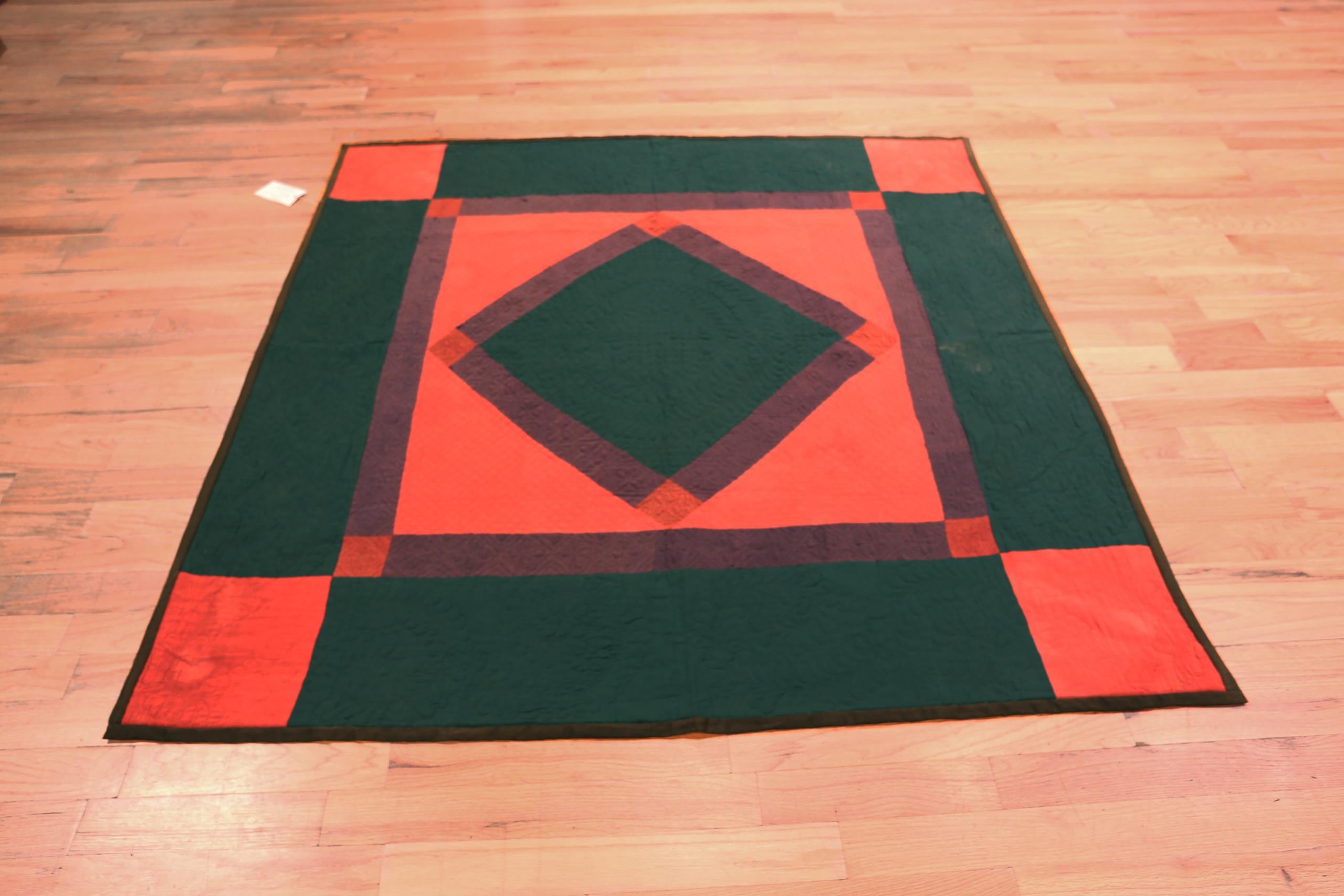 Bold Geometric Antique American Amish Textile, Herkunftsland: Amerika, CIRCA Datum: 1930