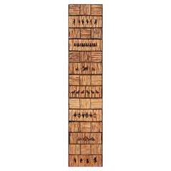 Nazmiyal Collection Antique American Hooked Runner Folk Life Rug