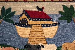 Nazmiyal Collection Antique American Rug Noah’s Ark 1 ft 10 in x 2 ft 10 in
