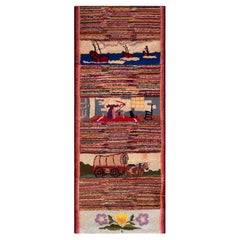 Nazmiyal Collection Antique American Runner Rug 2 ft 2 in x 5 ft 7 in