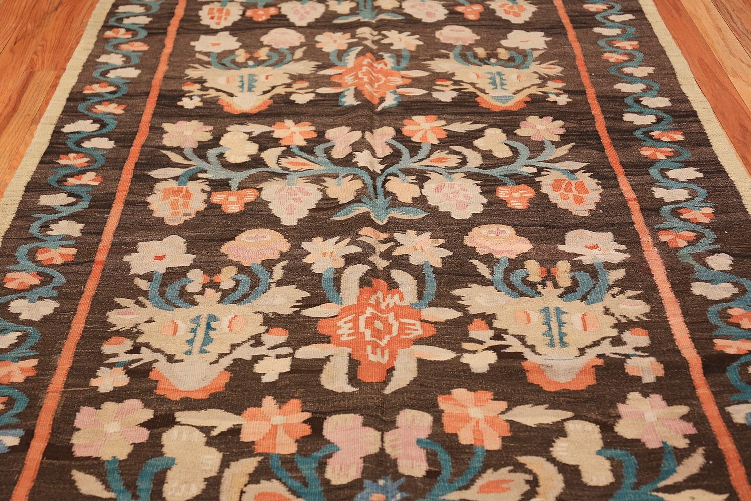 Romanian Antique Bessarabian Kilim. 5 ft 2 in x 9 ft For Sale