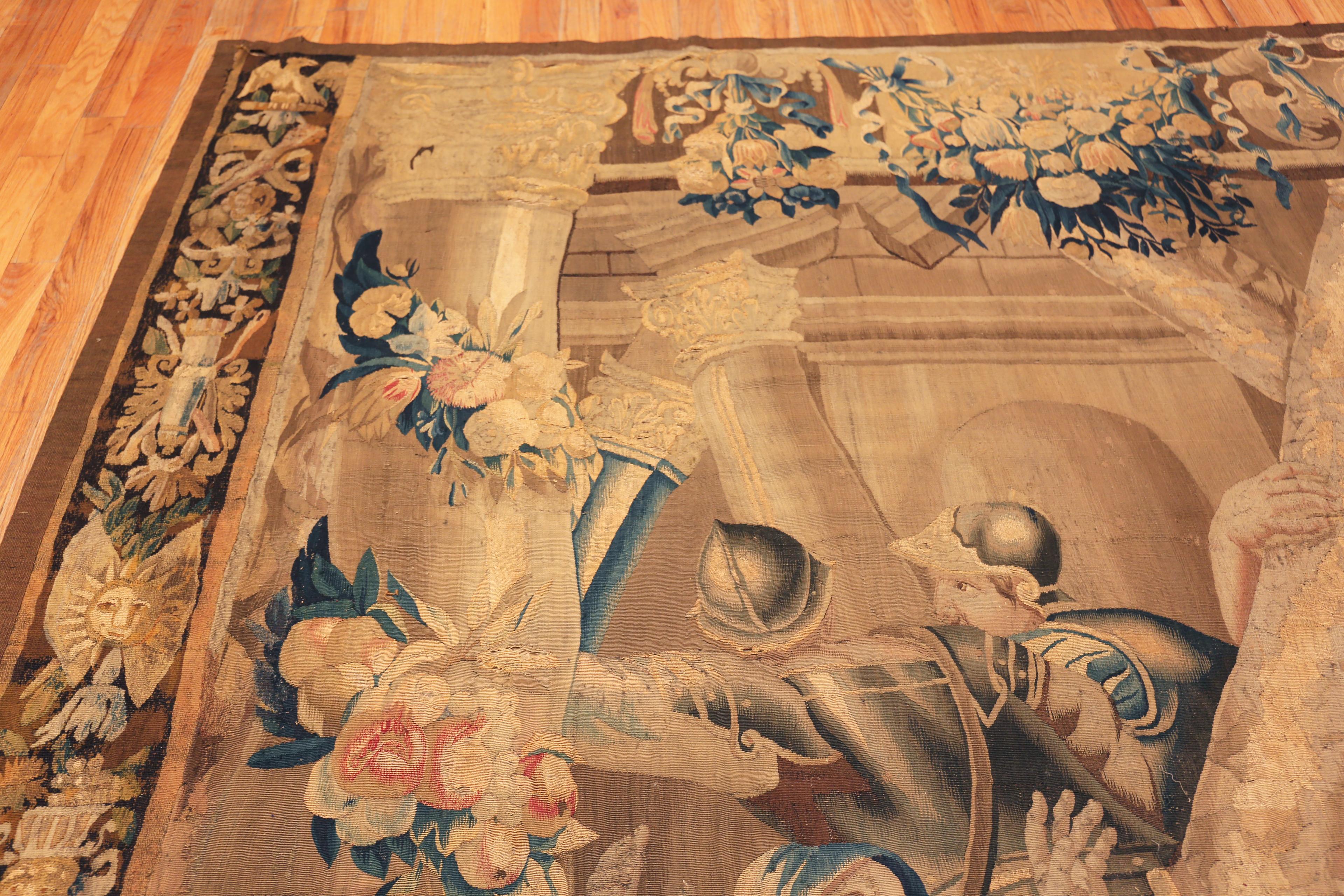 Nazmiyal Collection Antique Biblical Tapestry 9 ft 5 in x 11 ft 3 in In Good Condition For Sale In New York, NY