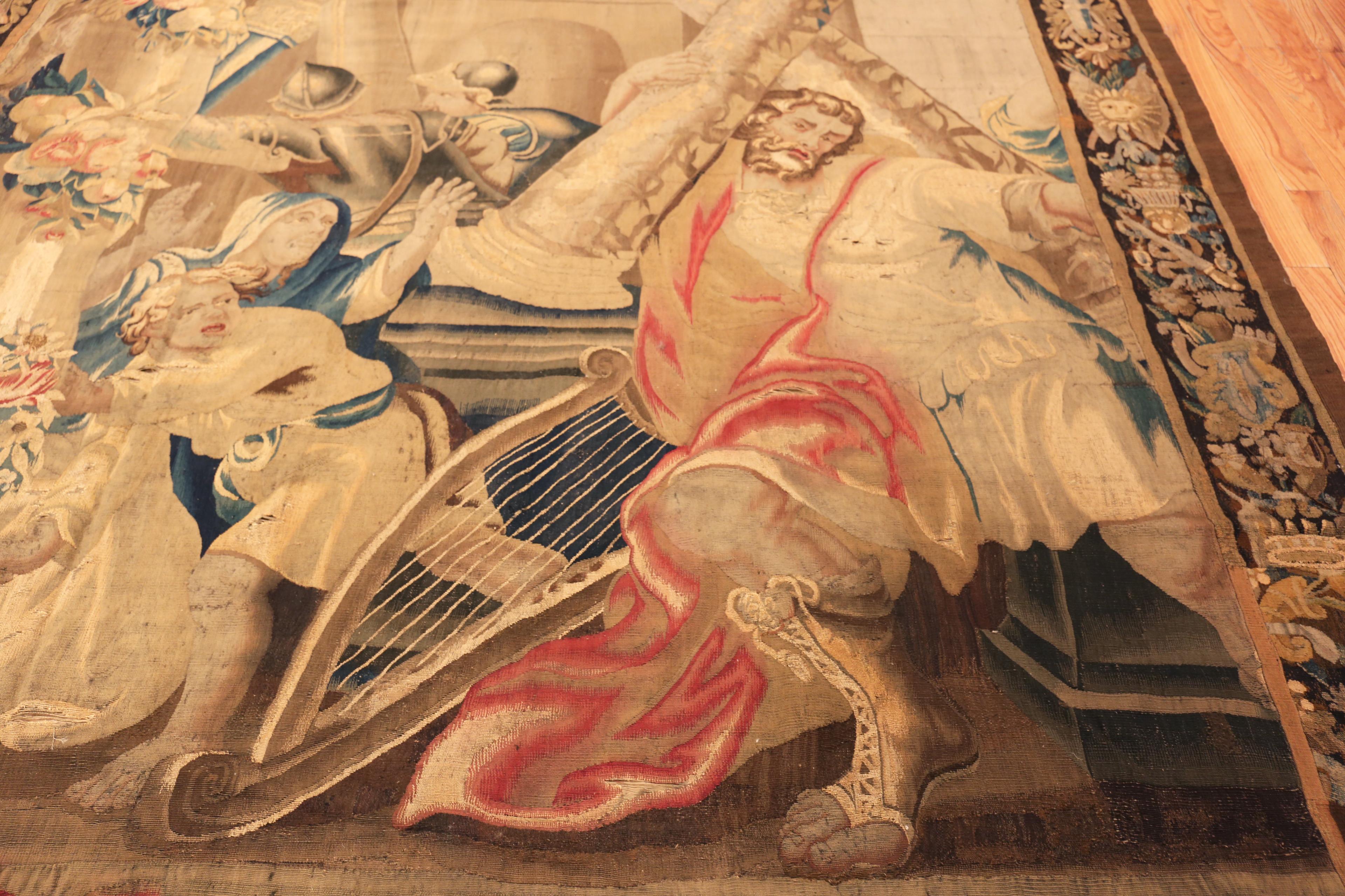 Nazmiyal Collection Antique Biblical Tapestry 9 ft 5 in x 11 ft 3 in For Sale 1
