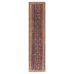 Nazmiyal Collection Antique Bidjar Persian Runner. Size: 3' 2" x 12' 9" 