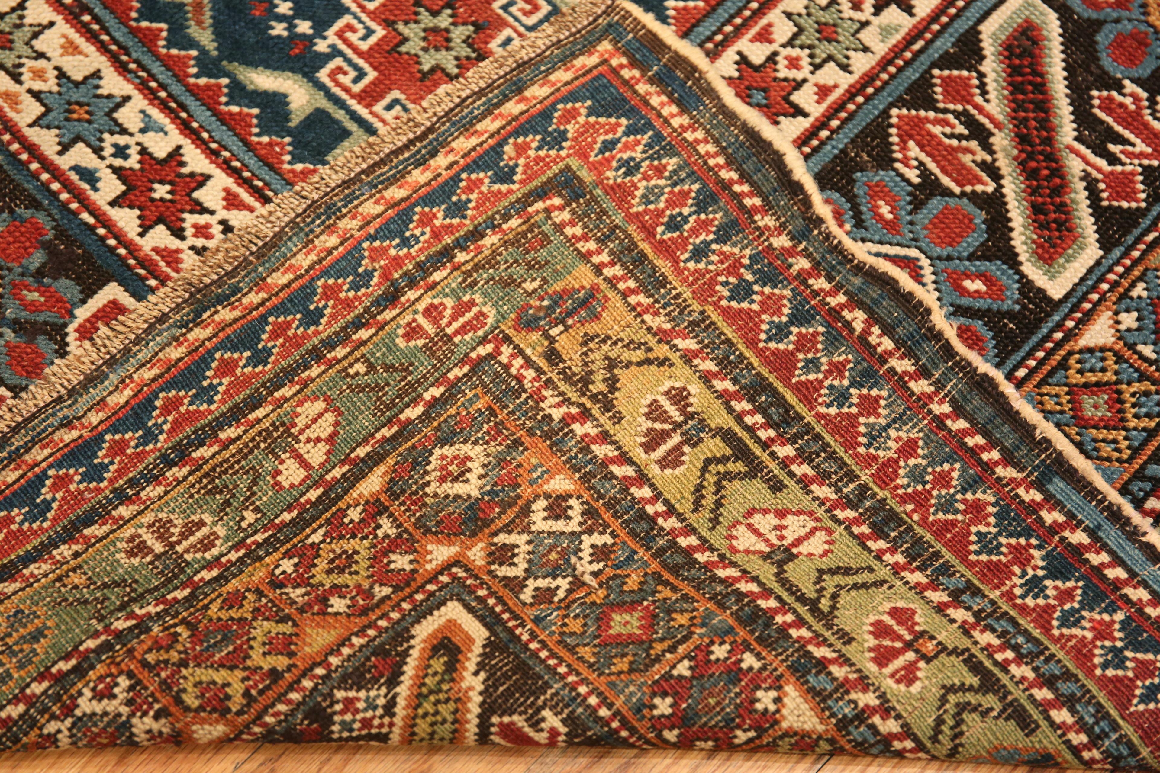 Wool Antique Caucasian Chi Chi Rug. 4 ft x 6 ft 1 in For Sale