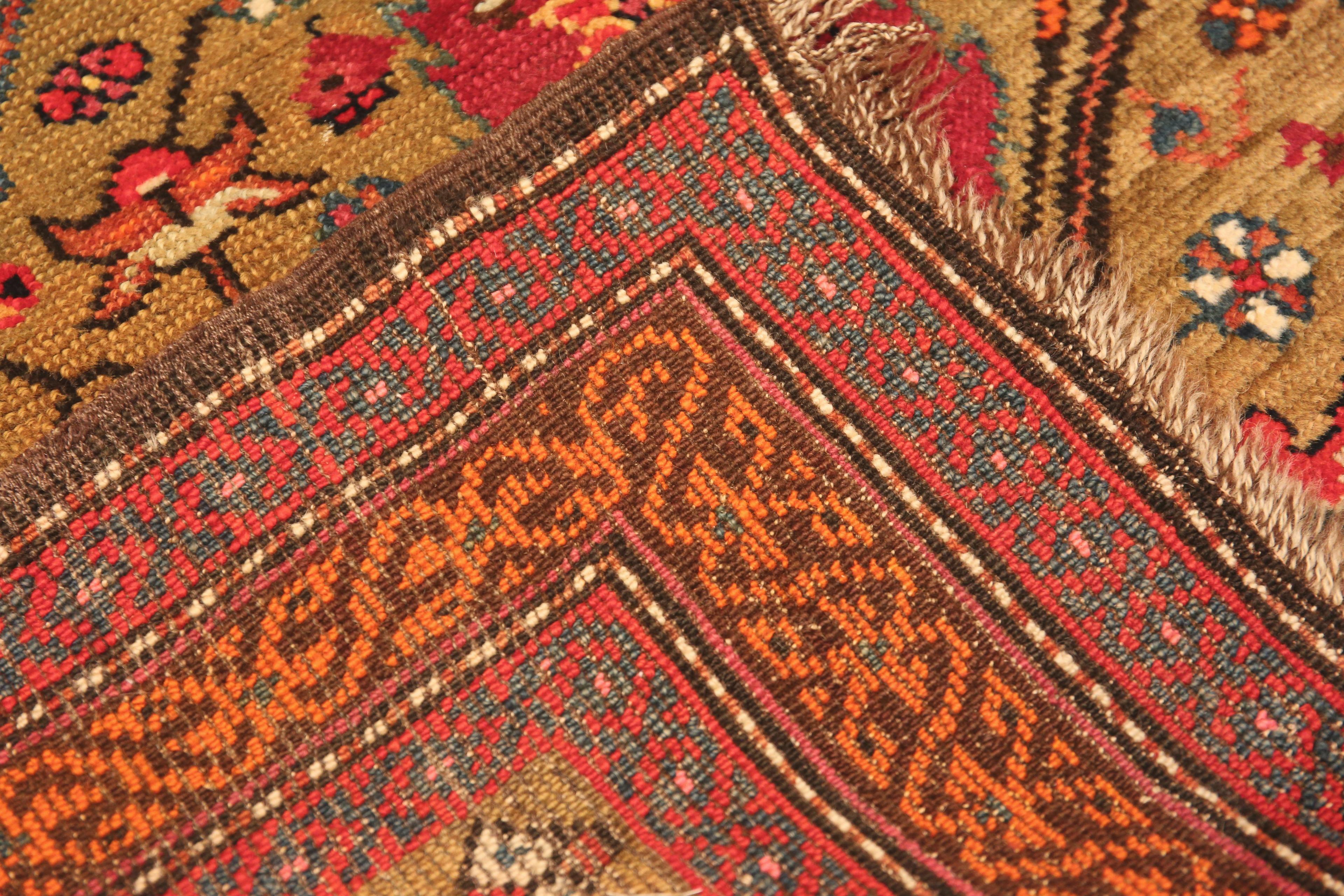 20th Century Nazmiyal Collection Antique Caucasian Karabagh Runner. 3 ft x 14 ft 10 in