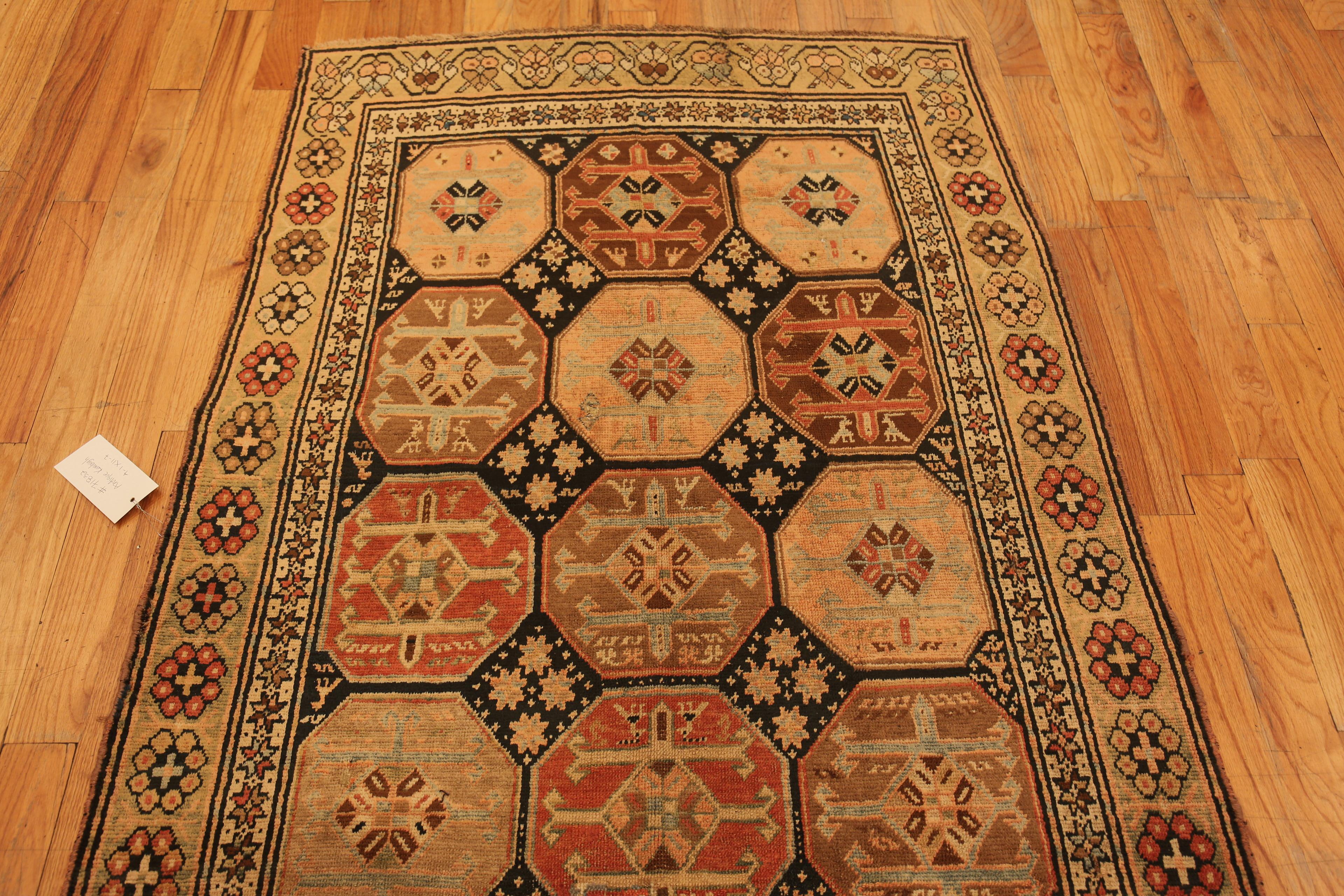 Wool Nazmiyal Collection Antique Caucasian Karabagh Runner. 4 ft 1 in x 11 ft 7 in