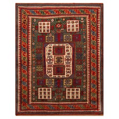 Nazmiyal Collection Antike kaukasischen Karachopf Kazak Teppich 5 ft 8 in x 7 ft 4 in