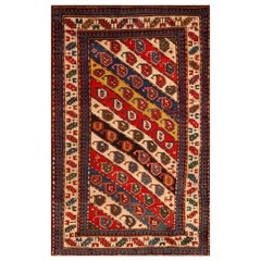 Nazmiyal Collection Antique Caucasian Kazak Rug 4 ft 2 in x 6 ft 8 in