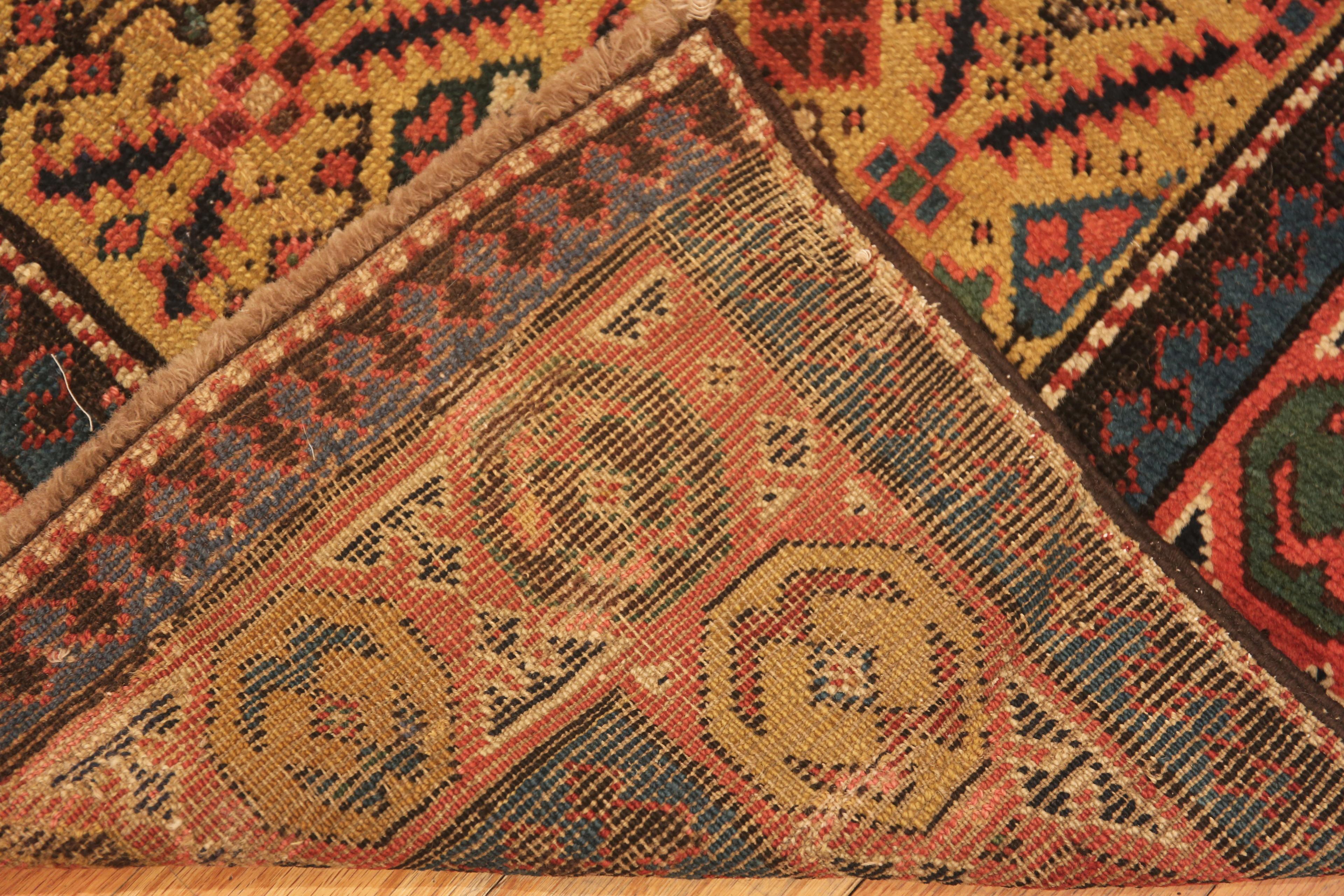Antique Caucasian Kuba Runner. 3 ft x 16 ft 10 in In Good Condition For Sale In New York, NY