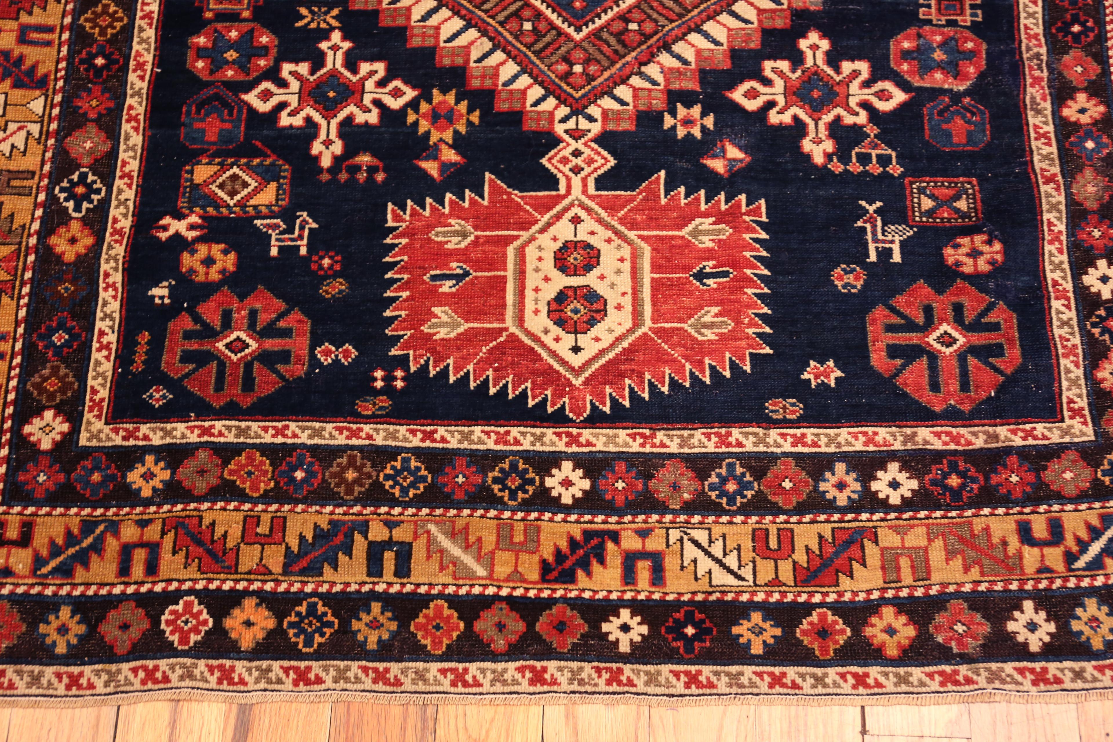 XIXe siècle Collection Nazmiyal Collection Antique Caucasian Shirvan 4 ft 3 in x 7 ft en vente