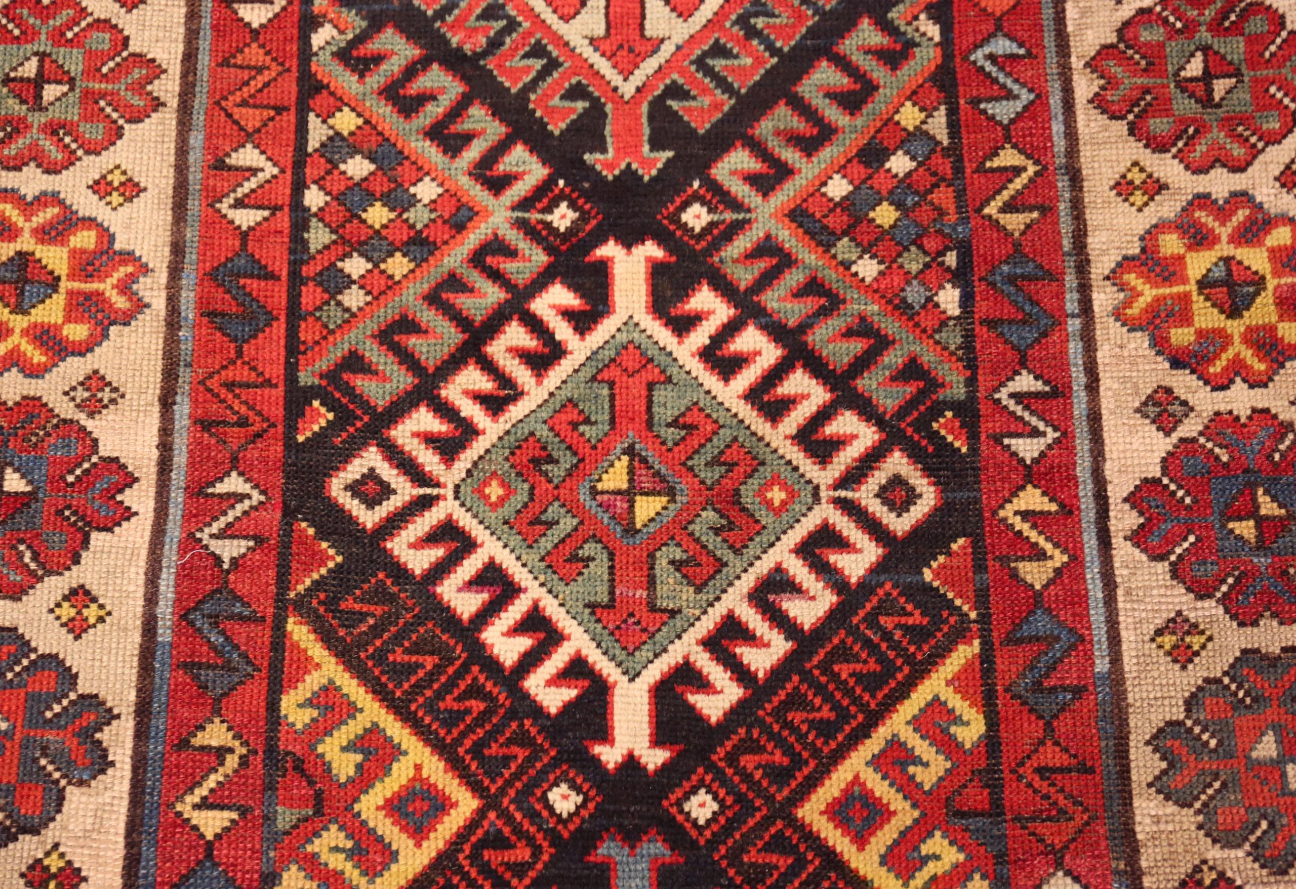 20th Century Nazmiyal Collection Antique Caucasian Talish Rug 3 ft 10 in x 8 ft 10 in For Sale