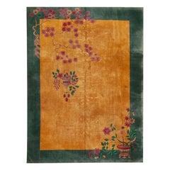 Nazmiyal Collection Antique Chinese Art Deco Nichols Rug 8 ft 8 in x 11 ft 5 in