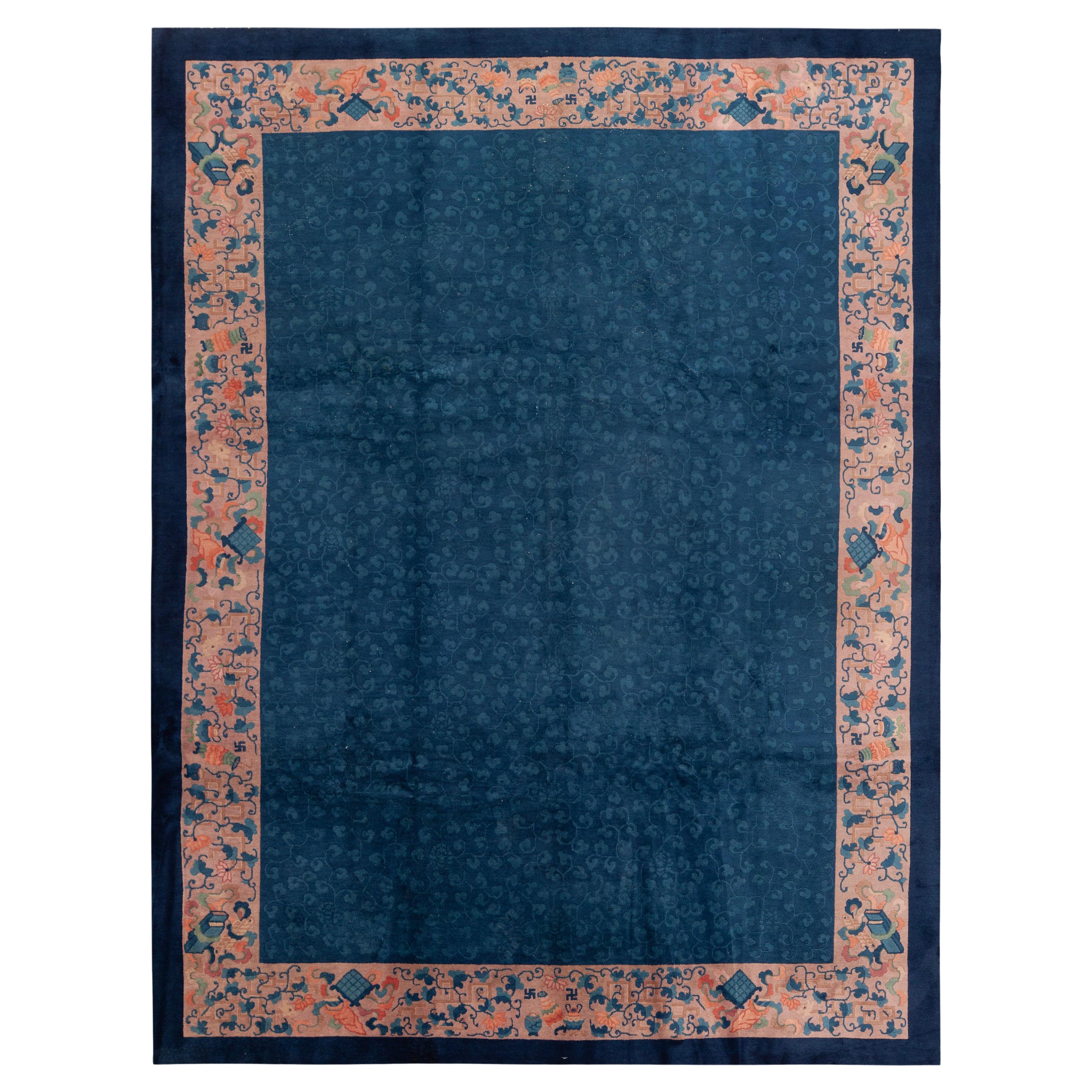 Nazmiyal Collection Antique Chinese Art Deco Nichols Rug 9 ft x 11 ft 8 in