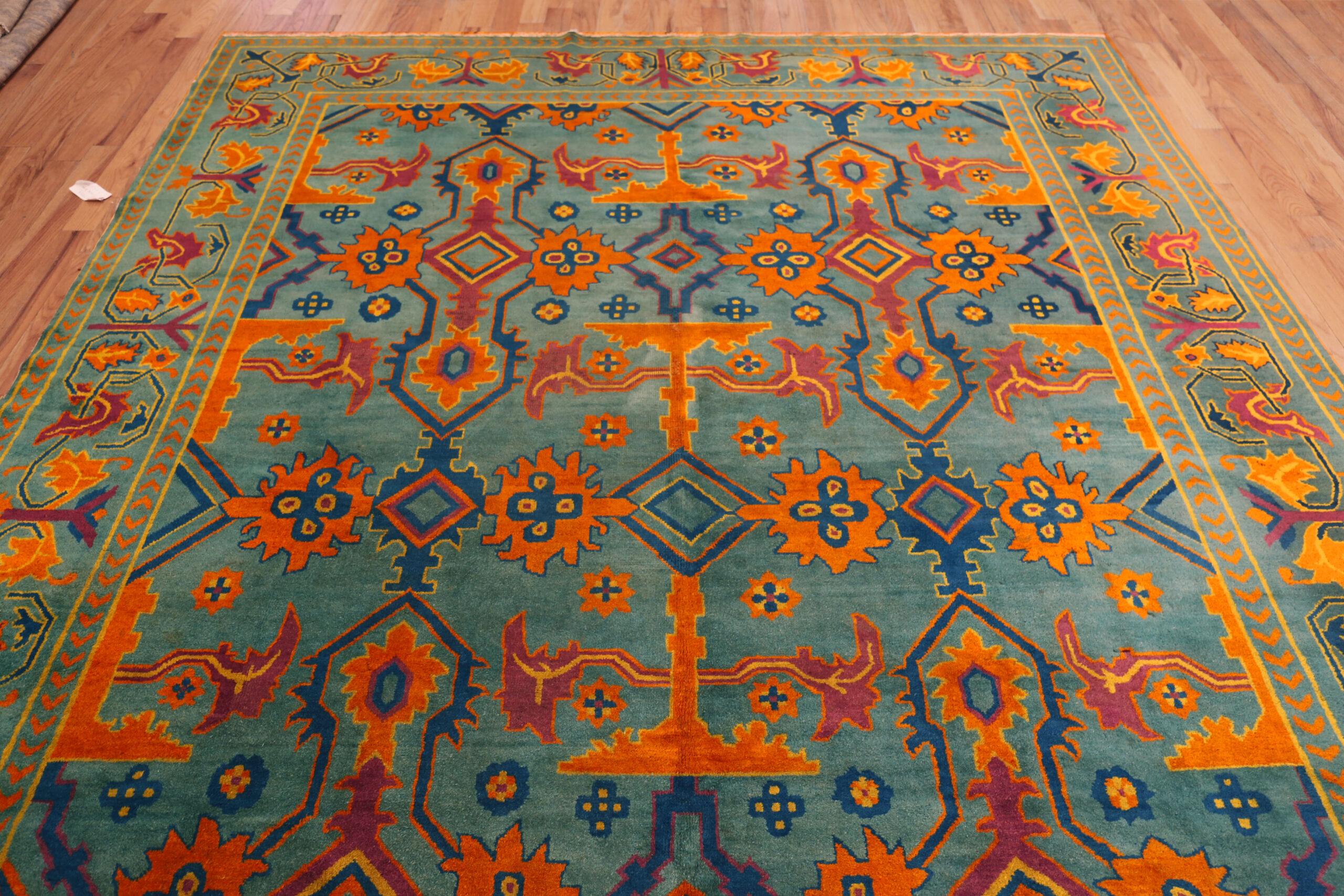 20ième siècle Collection Nazmiyal Collection Antique Chinese Deco Tapis 9 ft x 11 ft 8 in en vente
