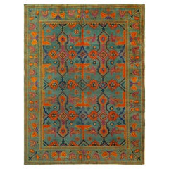 Nazmiyal Collection Antique Chinese Deco Rug 9 ft x 11 ft 8 in